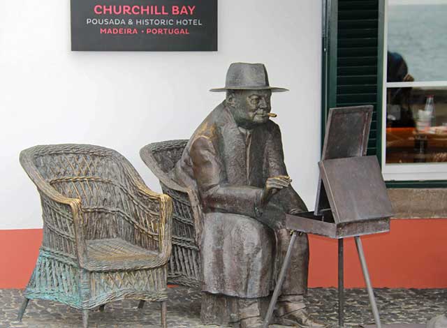 Winston Churchill painting at Camara de Lobos