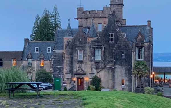 Stonefield Castle Hotel overlooking Loch Fyne
