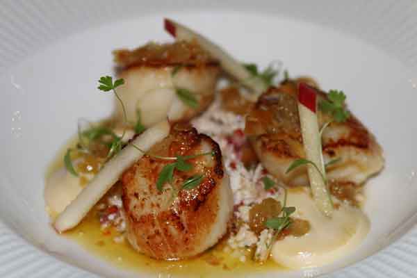 Scallops - straight from Loch Fyne at Stonefield Castle